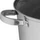 axentia Marmite Traiteur 20 Litres, Faitout en Acier Inoxydable avec Couvercle en Verre et Fond Sandwich Capsule, Convient a Inducti