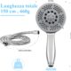 71raL8G4-aL._AC_SL1500_.jpg Vinabo Shower Head 1.5 m Flexible Steel Shower Tube, 5 Functions Multifunctional High Pressure Shower Jet, ABS Chrome Anti-Limesca