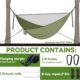 PQETBV Hamac d'exterieur Camping, Hamac de Voyage 2 Personnes, Convient au Camping en Plein Air(270 x 140 cm)