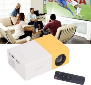 Tbest Video Projector, Projector, 4K Projector, 16 9 Projector, Portable Projector 24 to 60 Inches Resolution 192080 Large En Projec