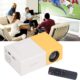 Tbest Video Projector, Projector, 4K Projector, 16 9 Projector, Portable Projector 24 to 60 Inches Resolution 192080 Large En Projec