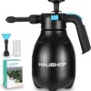 HAUSHOF Pulverisateur Mousse Manuel 2 L, Pulverisateur a Pression a Main avec 2 Buses Reglables, pour Lavage Voiture, Nettoyage Dome