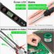 Fer a Souder Kit 80W Temperature Reglable 180-520C Electronique de Precision avec Interrupteur ONOFF, 5 Conseils de soudage, Pompe