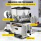 Machine à granité VEVOR 2 x 15 L en acier inox argenté