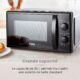 Tower T24034BLK Micro Onde - Four Micro-Onde - Micro-Ondes Multifonctions Manuel 20 L, 700 W, avec 5 Niveaux de Puissance et une Min