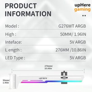 Support GPU upHere Gaming G276WTARGB ARGB ajustable