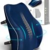 Travel Ease Coussin de Soutien Lombaire Ergonomique, Support Dorsal en Mousse a Memoire pour Siege de Voiture Chaise de Bureau, Doss