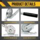 Flexzion Cintreuse manuelle en aluminium Cintreuse de tubes et de tuyaux OD de 1,27 cm pour refrigeration CVC, aluminium, laiton e
