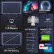 SEPYMP Portable Mini Projector, 4k Projector, Independent Speaker 5 Watts, 1080P HD, 350 ANSI, Android 11, Pre-Installed Netflix, Yo