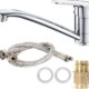 Minnhua Laiton Robinet De Cuisine Pivotant A 360 Robinet De Cuisine Eau Froide Et Chaude Mitigeur D'evier De Cuisine Avec Pivotant