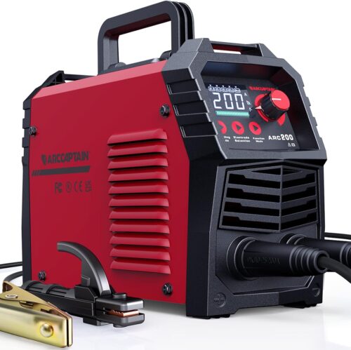 ARCCAPTAIN Poste a Souder ArcLift TIG 200 A avec Grand ecran LED, Poste a Souder Inverter avec Controle Synergique, Machine a Soude