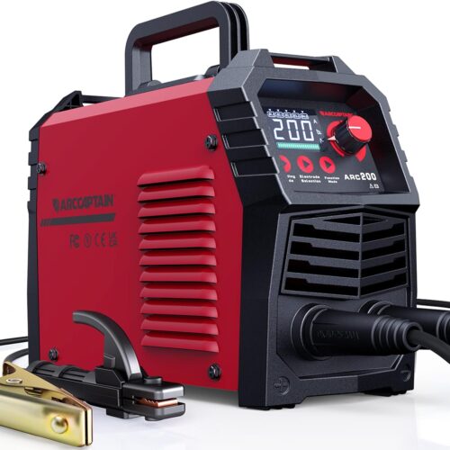 ARCCAPTAIN Poste a Souder ArcLift TIG 200 A avec Grand ecran LED, Poste a Souder Inverter avec Controle Synergique, Machine a Soude