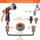 Pistolet arrosage Rseuphiee haute pression 8 modes, 4 interfaces