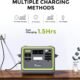 FOSSiBOT F2400 Portable Electric Generator, 2048Wh Battery LiFePO4 Electric Station, 3 Outputs AC 2400W (4800W Pic) 230V Solar Elect