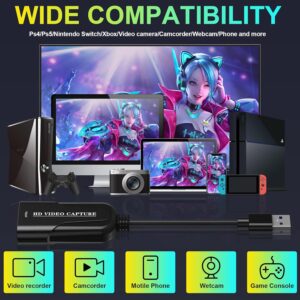 Carte de capture vidéo Rybozen USB 2.0 HDMI HD 1080P