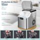 Machine à glaçons GOPLUS 18 kg/24 h, auto-nettoyage