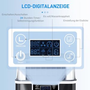 71tbnMLKYrL._SL1500_.jpg Machine à glaçons HOMCOM 20 kg/24 h autonettoyante noire