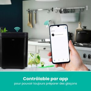 Machine à glaçons Niceey portable autonettoyante noire