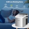 CUMEOD Machine a Glacons, 12kg en 24h, 9 Glacons en 6 Minutes, 2 Tailles de Glacons, 125W Machine a Glacons avec Capteur Infrarouge
