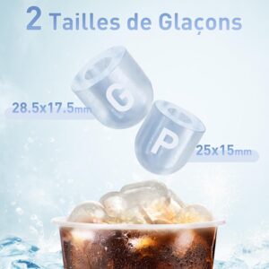 Machine à glaçons Todeco 1,5 L, 12 kg/24h, autonettoyante