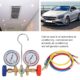 71ugGlZIbfS._SL1500_.jpg Manomètre de pression Fydun, tuyau adaptateur clim auto