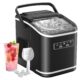 Ice Maker, 12 kg in 24 hours, Acmeenjoy Ice Maker with Ice Spoon, 9 Ice Cubes in 6-8 Minutes, Self-Cleaning and Portable Ice Cube Ma