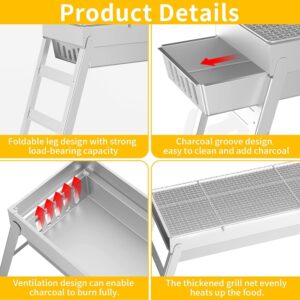 Barbecue au charbon de bois CIRULLI portable pour camping