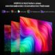Auto Focus Keystone 4K Bluetooth WiFi Projector 25000 Lumens FHD 1080P, Supported, WiFi Overhead Projector 6 Stretched Saddle Ho