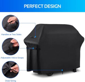 DOBIGER Housse Barbecue Exterieur, Barbecue Gaz, Oxford, Bache de Protection BBQ avec Cordon Ajustable, Anti-Vent, Anti-UV, Impermea