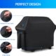DOBIGER Housse Barbecue Exterieur, Barbecue Gaz, Oxford, Bache de Protection BBQ avec Cordon Ajustable, Anti-Vent, Anti-UV, Impermea