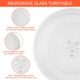 WinGluge Plateau Micro Onde 24.5cm, Assiette Tournante en Verre Type Y pour Micro-ondes, Plateau Tournant pour Micro Ondes et Possed