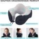 71w4Jdln-RL._AC_SL1500_.jpg Coussin de Voyage, Oreiller de Voyage Memoire Forme, Ergonomique Coussin Voyage Avion Adulte Travel Neck Pillow avec Sac de Rangemen