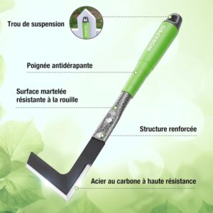 Kit outils de jardin WORKPRO 6 pièces en acier inoxydable