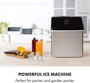 Machine à glaçons Klarstein maison 2,5 L, jusqu’à 13 kg