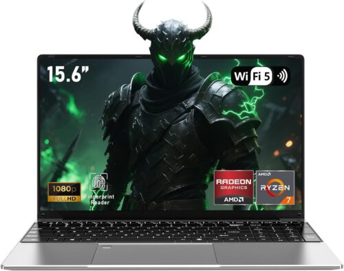 FUNYET Win11 Laptop Gaming, 15.6-inch Laptop, R7-5700U Processor, 16GB RAM1TB SSD, FHD 1920 x 1080, Fingerprint Unlock, Backlit Key