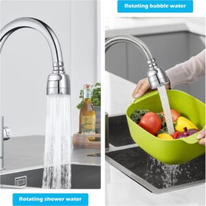71x1dW7WJ9L._AC_SL1500_.jpg Vinabo Aerateur pour robinet rotatif a 360 , buse robinet cuisine, evier avec filtre regulateur de tete, 2 modes, aerateur robinet,