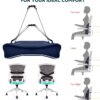 Travel Ease Coussin de Soutien Lombaire Ergonomique, Support Dorsal en Mousse a Memoire pour Siege de Voiture Chaise de Bureau, Doss