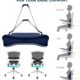 71xUk1jDD4L._AC_SL1500_.jpg Travel Ease Coussin de Soutien Lombaire Ergonomique, Support Dorsal en Mousse a Memoire pour Siege de Voiture Chaise de Bureau, Doss