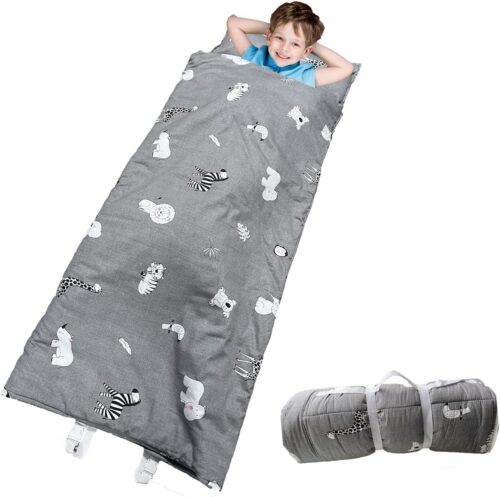 Sac de couchage bébé nid d'ange coton velours imprimé oreilles