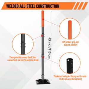 Garden tamper 45-inch steel handle durable soil compactor