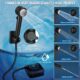 Spopal Camping Shower, 8000 mAh Portable Shower, Camping Shower Kit, Rechargeable Electric Shower Pump, with Smart Display and Sho