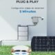 STORCUBE S1000 Batterie Solaire, Systeme de Stockage Solaire 1024Wh, Connectes au Reseau, Batterie LiFePO4, etanche IP65, Installati