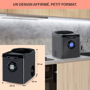 Machine à glaçons Klarstein 1,8 L, 12 kg, 3 tailles