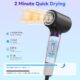 TQQ Seche Cheveux Professionnel, 200 Millions ionique Negatifs, Moteur Haute Vitesse 110000 TRMin, 57dB Faible Bruit Seche Cheveux
