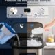 Machine à glaçons acier inoxydable, écran LED, 2 tailles