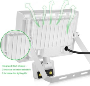 71yVNfvWFrL._AC_SL1500_.jpg CLY Projecteur Exterieur LED avec Detecteur de Mouvement 50W, 4700LM Spot LED Exterieur Blanc Chaud Eclairage Exterieur avec Detecte