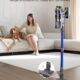 580W48KPA Aspirateur Balai sans Fil 65min, 1.6 L Aspirateur sans Fil Puissant avec Rechargeable Support Mural, Brosse Anti-Enmeleme