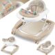 KIDIZ 4-in-1 Baby Walker Tilting Function Lounger with Wheels, Light, Music, Play Area, Dining Table, Folding Walker