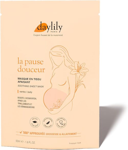 Masque ventre apaisant Daylily - apaise tiraillements et prévient des vergetures