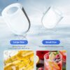 FOHERE Machine a glacons, glacons en 5 minutes, 14 kg en 24 heures, mini machine a glacons autonettoyante, 2 tailles de glacons pour
